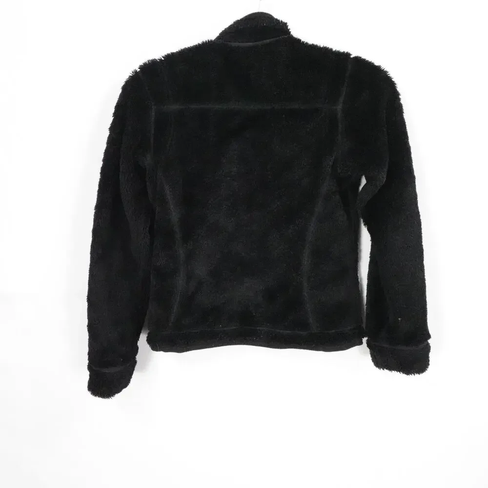 Patagonia Jacket Womens XS Black Full Zip Fleece Reversible Sherpa Pile Outdoors - Picture 15 of 16